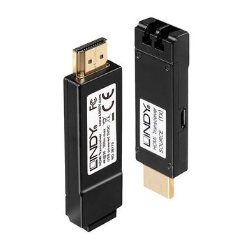 Lindy LINDY HDMI Extender 4K LWL 300m. Duplex LC Multimode 50/125 OM3, ni... Glasfaserkabel