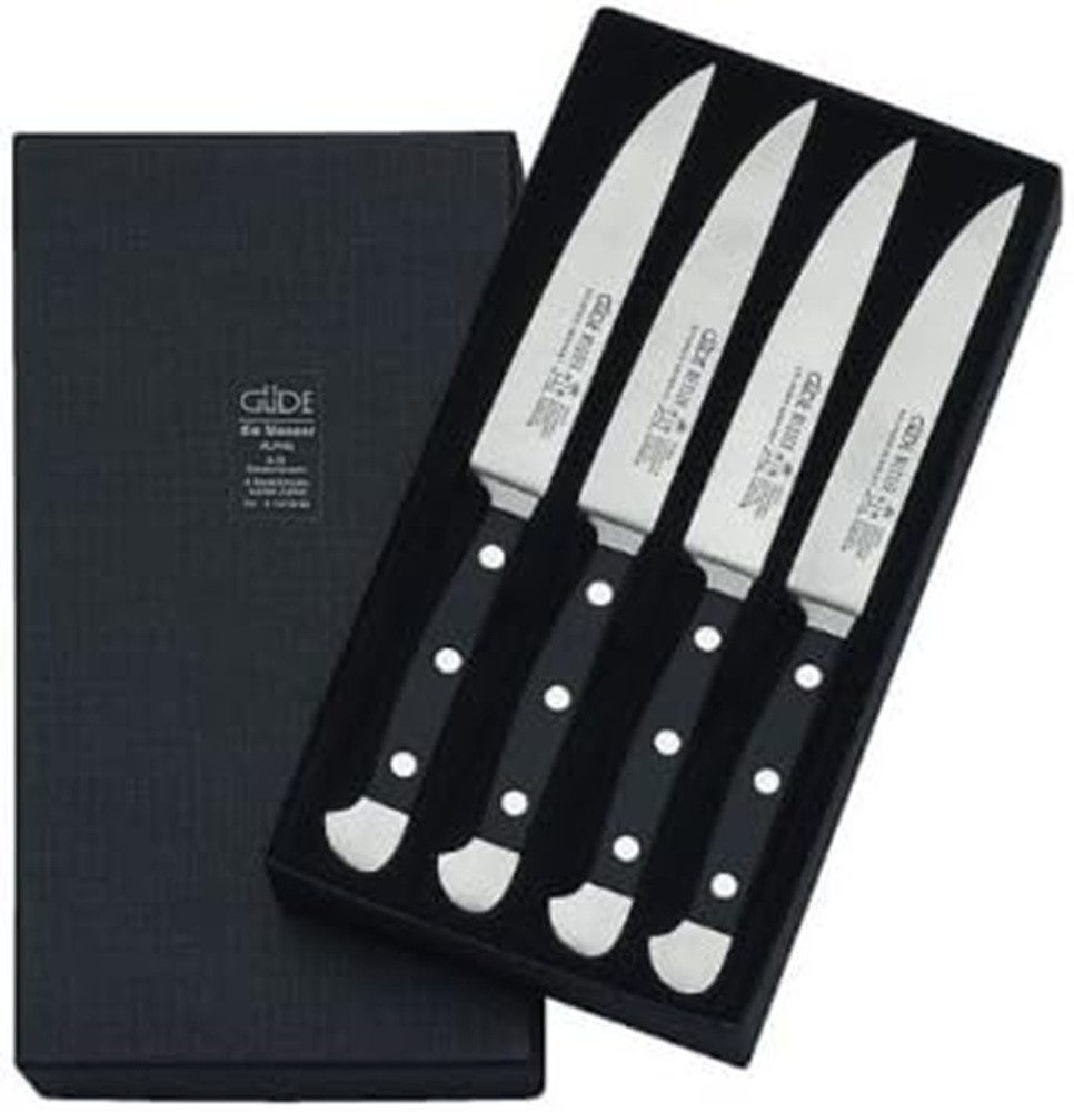 Güde Messer Solingen Steakmesser Güde Steakmesser Set, Serie Alpha in Geschenkbox