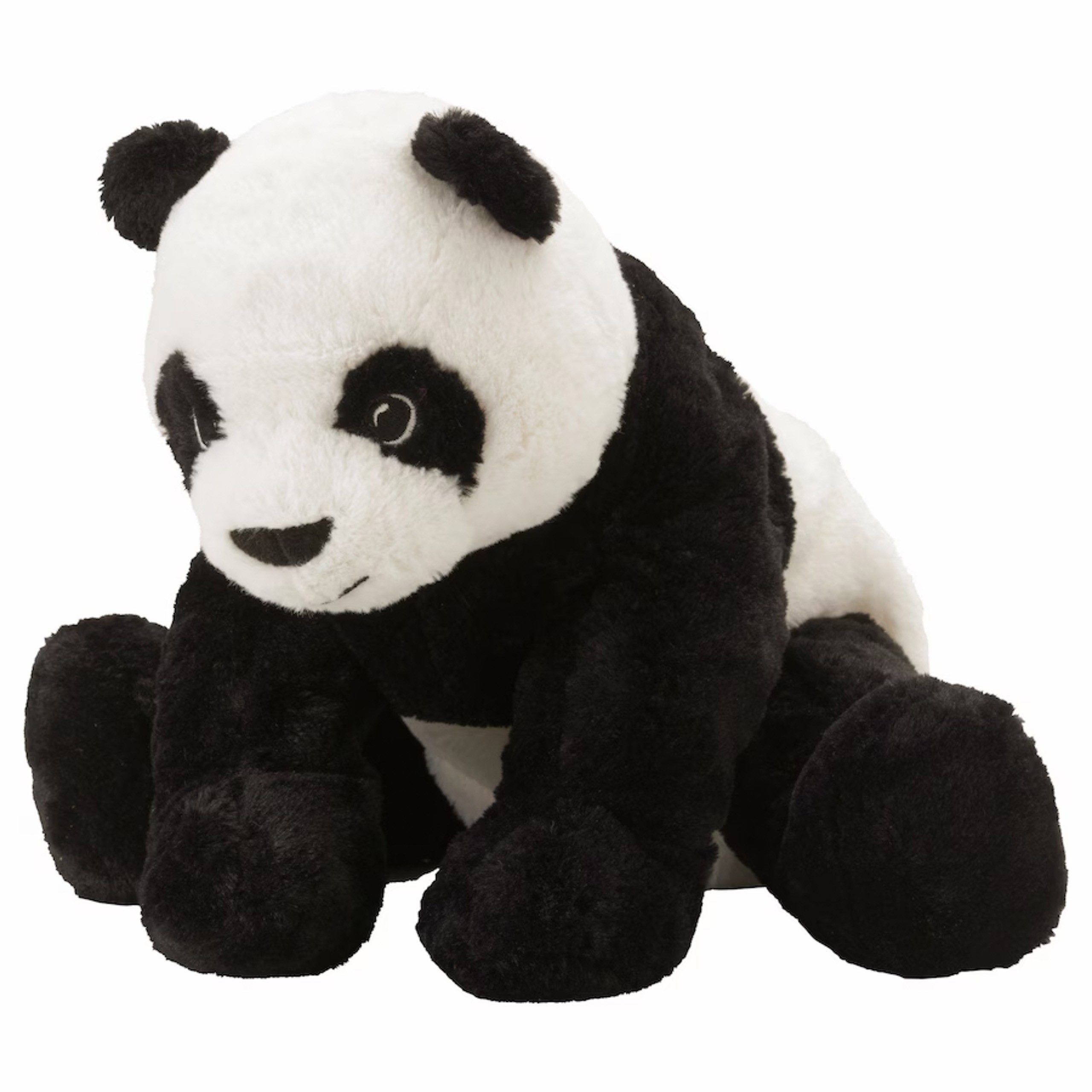 IKEA Kuscheltier KRAMIG Maskottchen aus Plüsch, schwarz-weißer Panda 30 cm IKEA