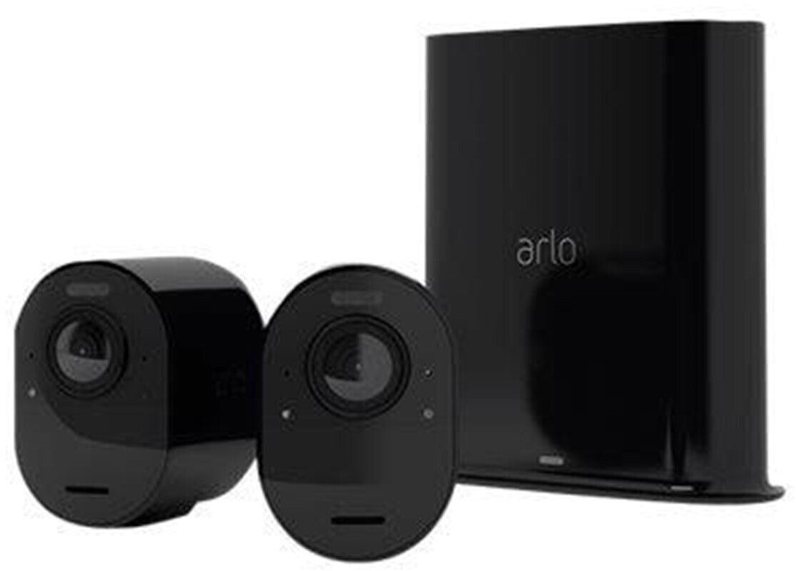 ARLO Überwachungskamera Ultra 2 Spotlight 2er Set Kit Schwarz VMS5240B-200EUS WLAN 4K