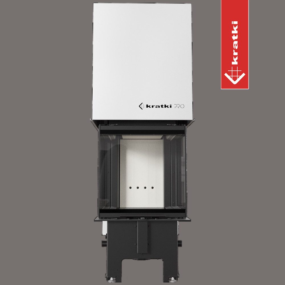 Kratki Kamineinsätze Kamineinsatz KRATKI REGNOR 500/500 7 kW Ø 200 3 Seiten Glas, 7 kW