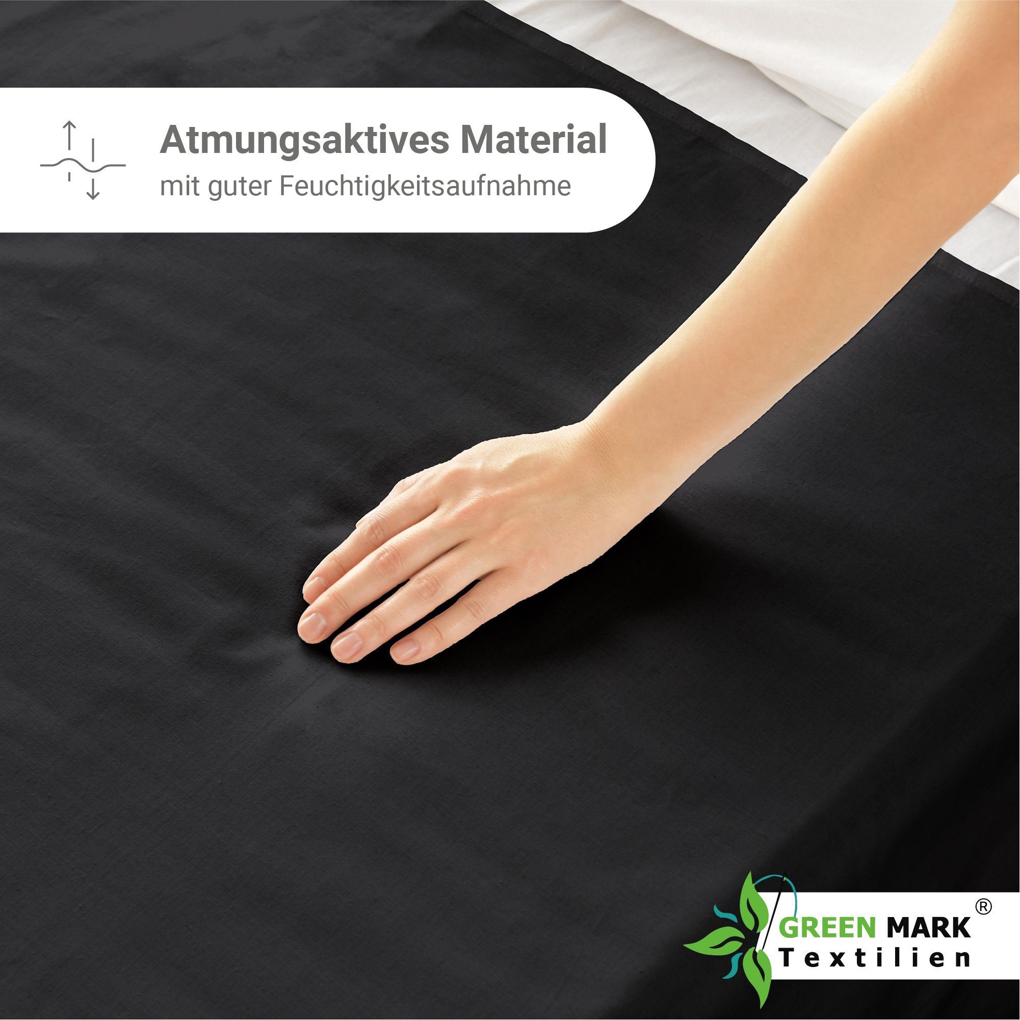 NatureMark Bettlaken erstklassig gewebtes Bettlaken ohne Gummizug, Baumwoll günstig online kaufen