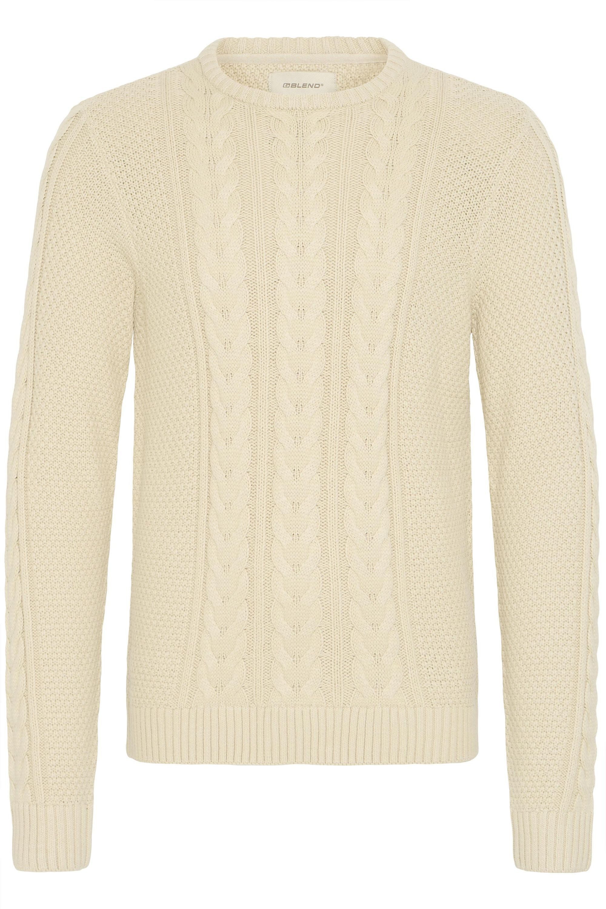 Blend Strickpullover BHBasim Klassischer Grobstrickpullover mit Zopfmuster günstig online kaufen