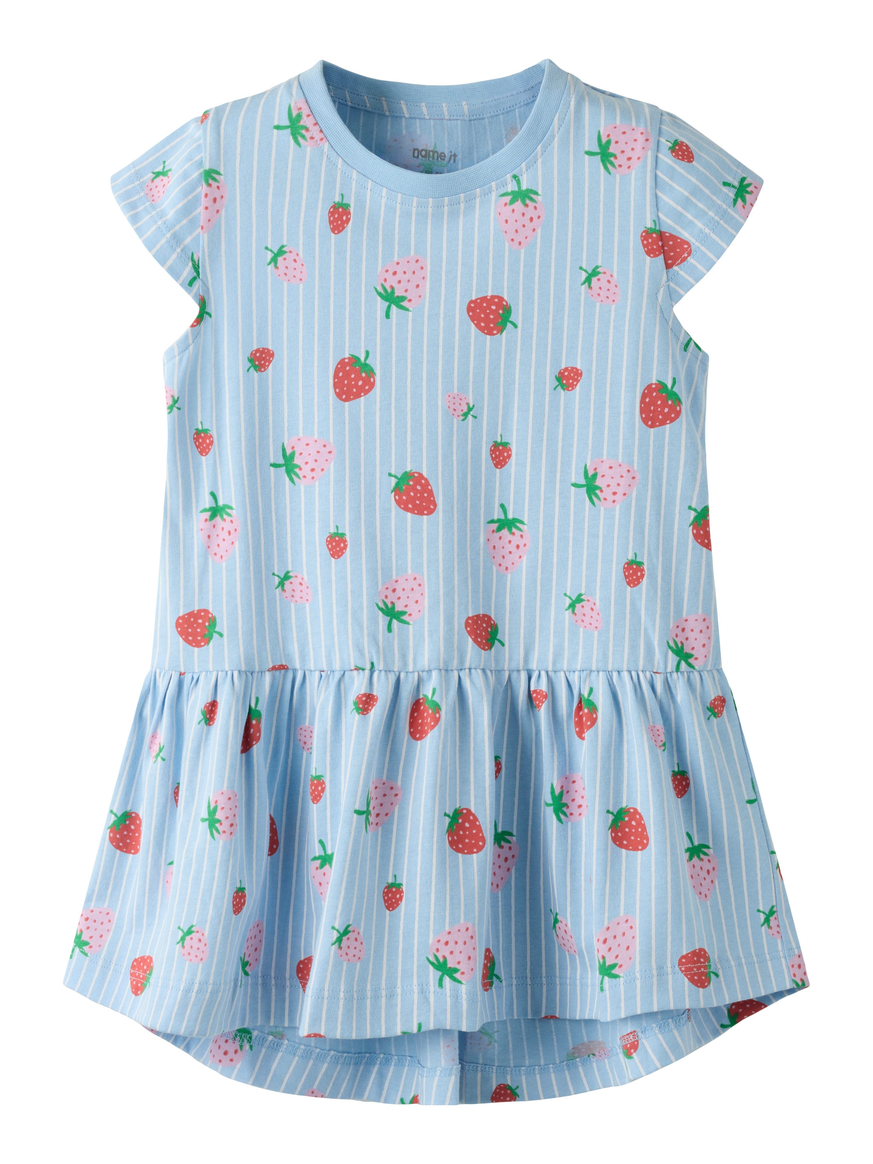 Name It Jerseykleid NMFVIGGA CAPSL DRESS F1 NOOS Baumwolle, regular fit