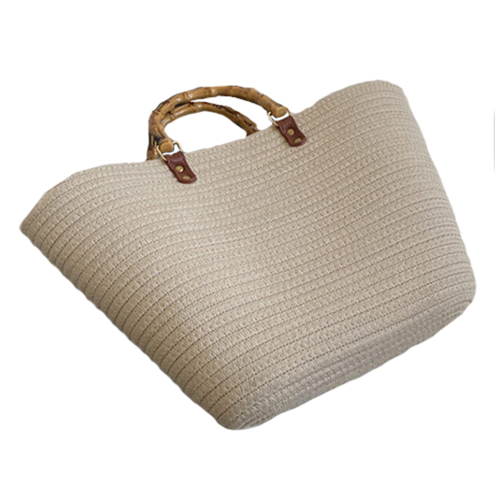 Jumpeak Handtasche handtasche damen,schwarze handtasche für damen,handtasche beige (strand tasche, tragetasche damen), boho style,boho tasche,strandtasche,strandtasche damen,45x28cm