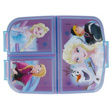 Disney Lunchbox Disney Die Eiskönigin Anna Elsa 4 tlg Kinder Lunch Set, (4-tlg), Brotdose Alu-Trinkflasche Besteck