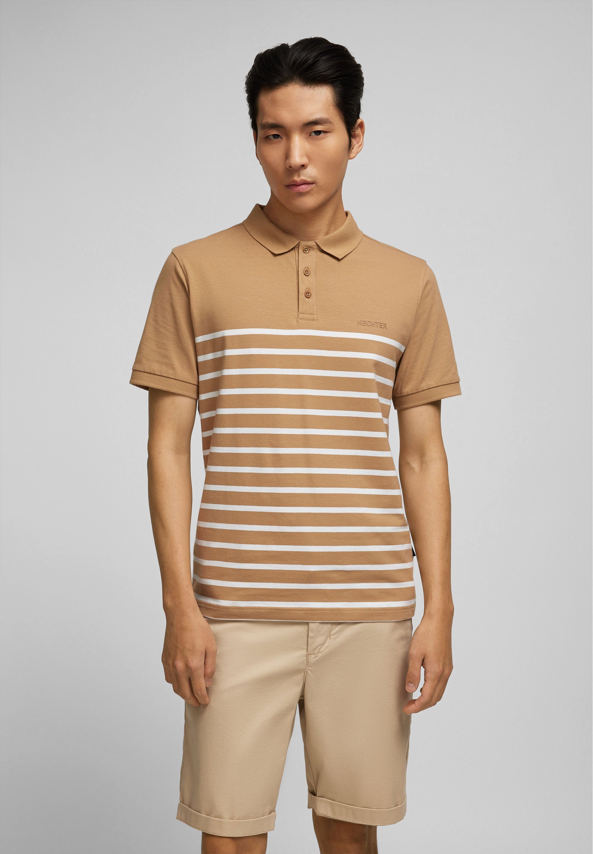 HECHTER PARIS Poloshirt (1-tlg) mit tonigem günstig online kaufen