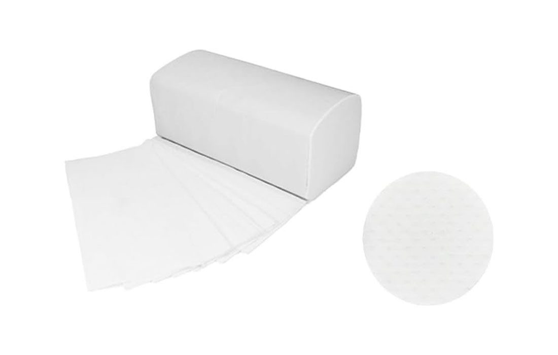 Lauroo Papierhandtuch Papierhandtücher 24 x 21 cm, Falthandtücher ZZ-/V-Falz, 2-lagig Weiß (reißfest und sehr saugfähig 4000-St. 20 x 200 Blatt), 20 x 200 Blatt – Bild 5 von 5