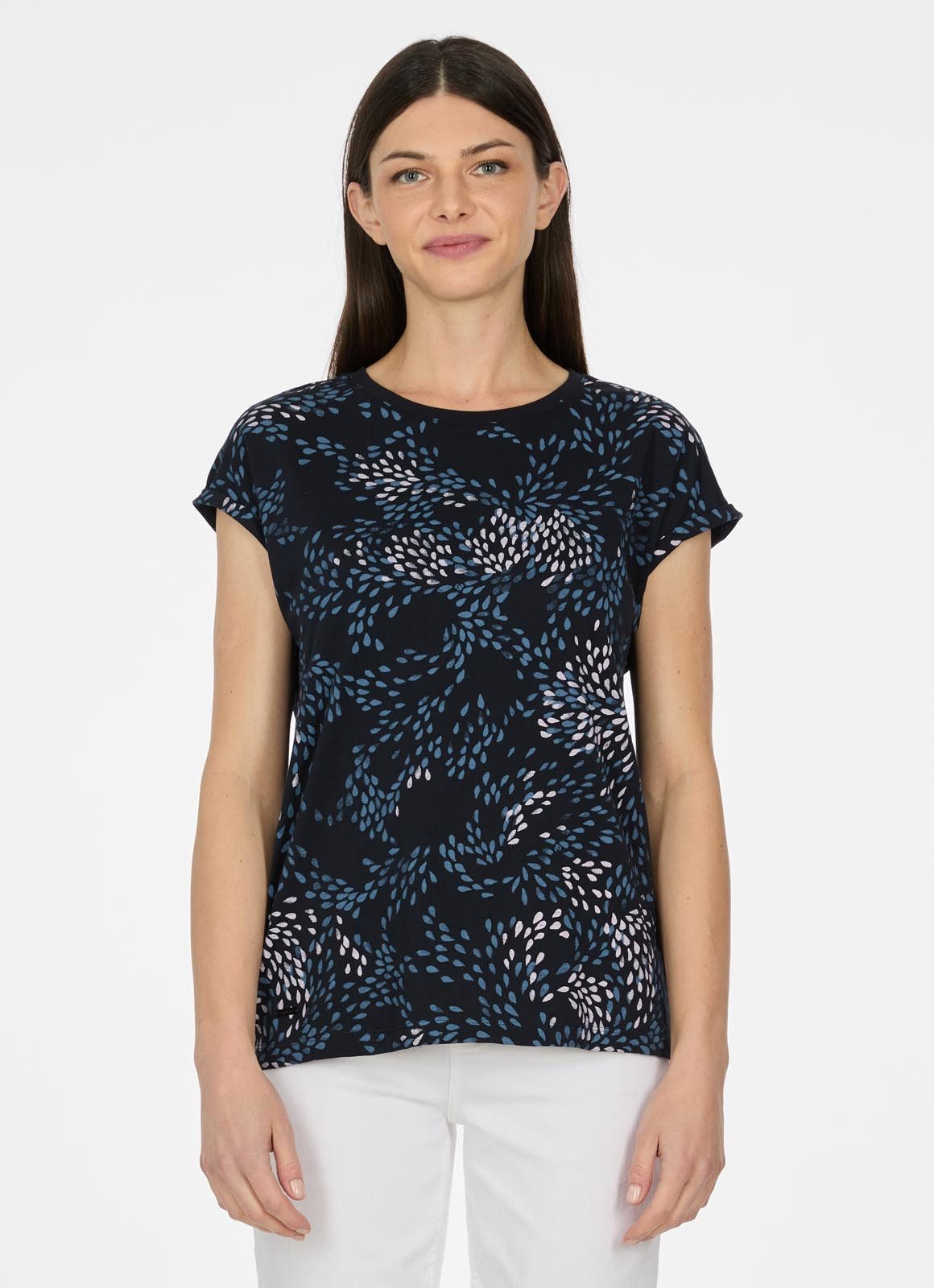 Ragwear Kurzarmshirt DIONA PRINT T-Shirt mit buntem Allover-Print