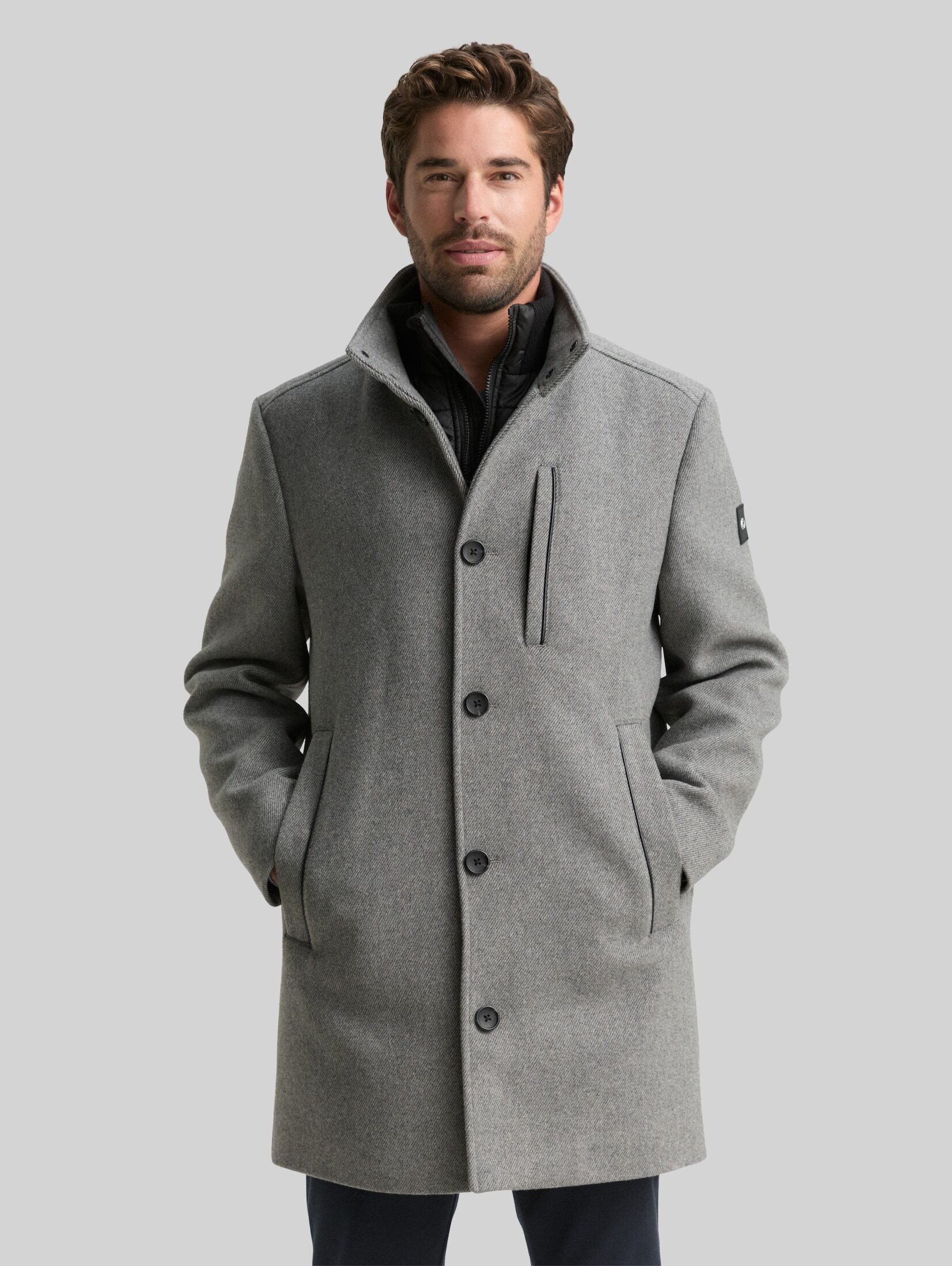 TOM TAILOR Wollmantel Jacken 2-in-1 Wollmantel mit abnehmbarer Innenjacke