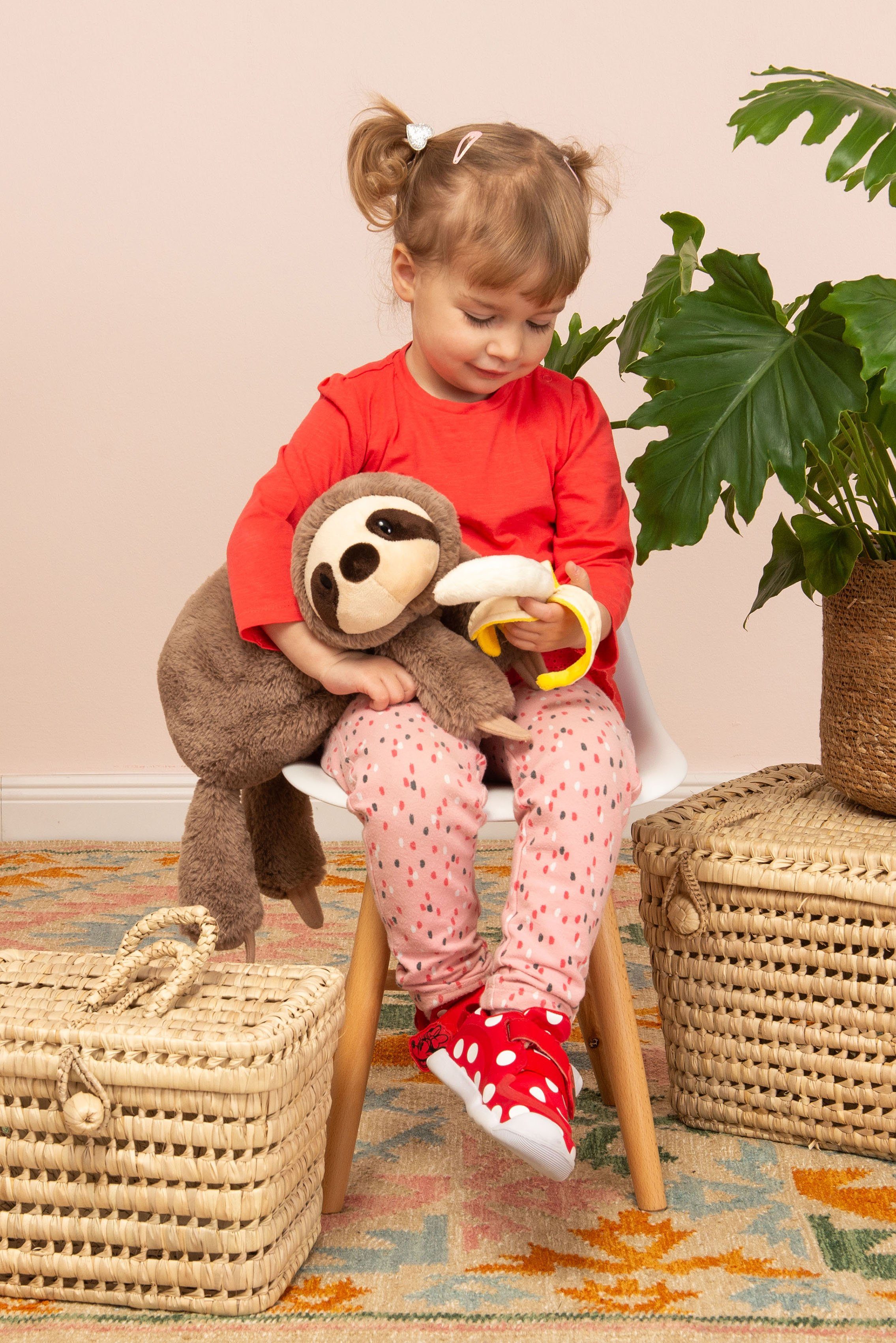 Teddy Hermann® Kuscheltier Herzekind, Faultier Helge, 48 cm