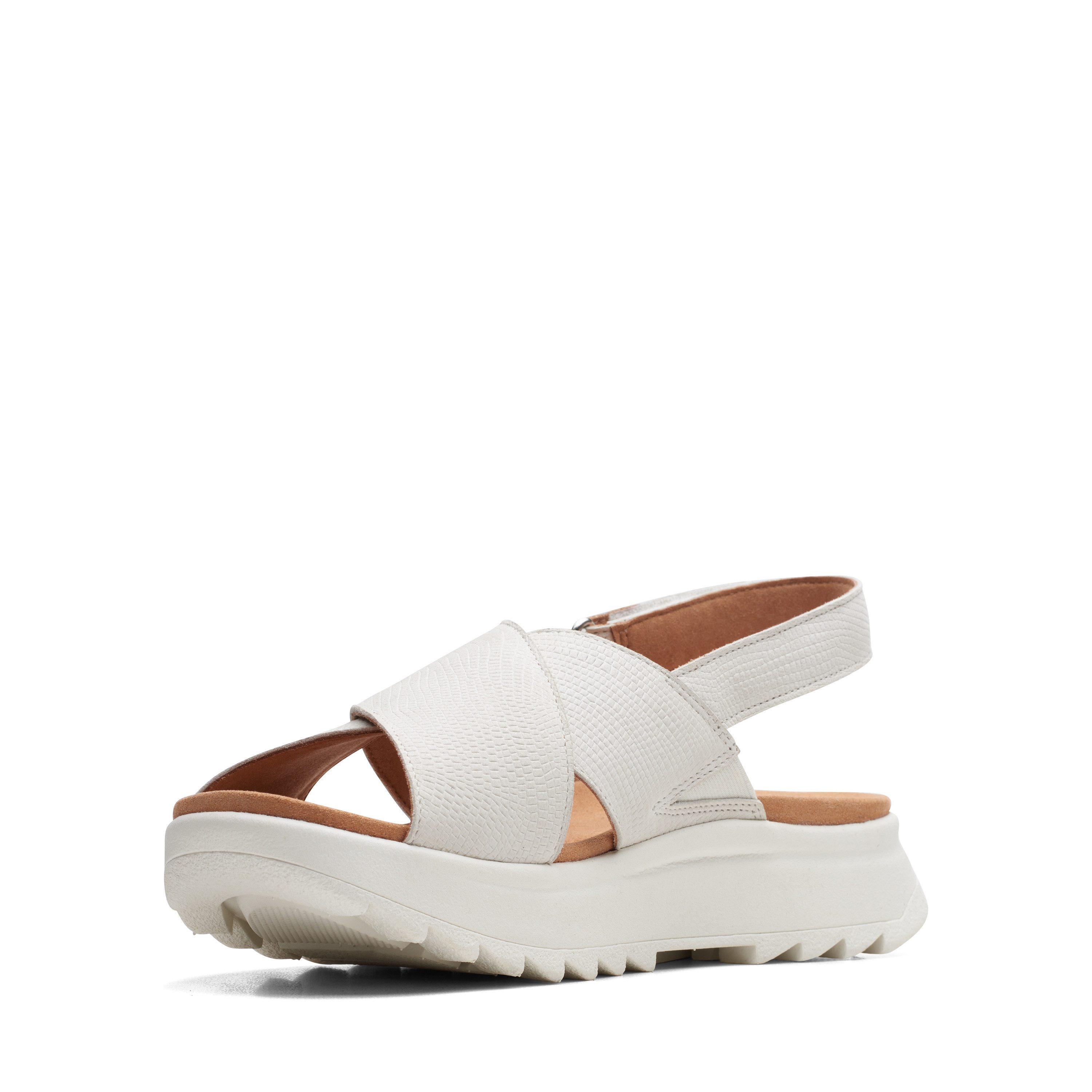 Clarks DashLite Wish Sandale, Plateausandale, Klettschuh mit modischer Kreu günstig online kaufen