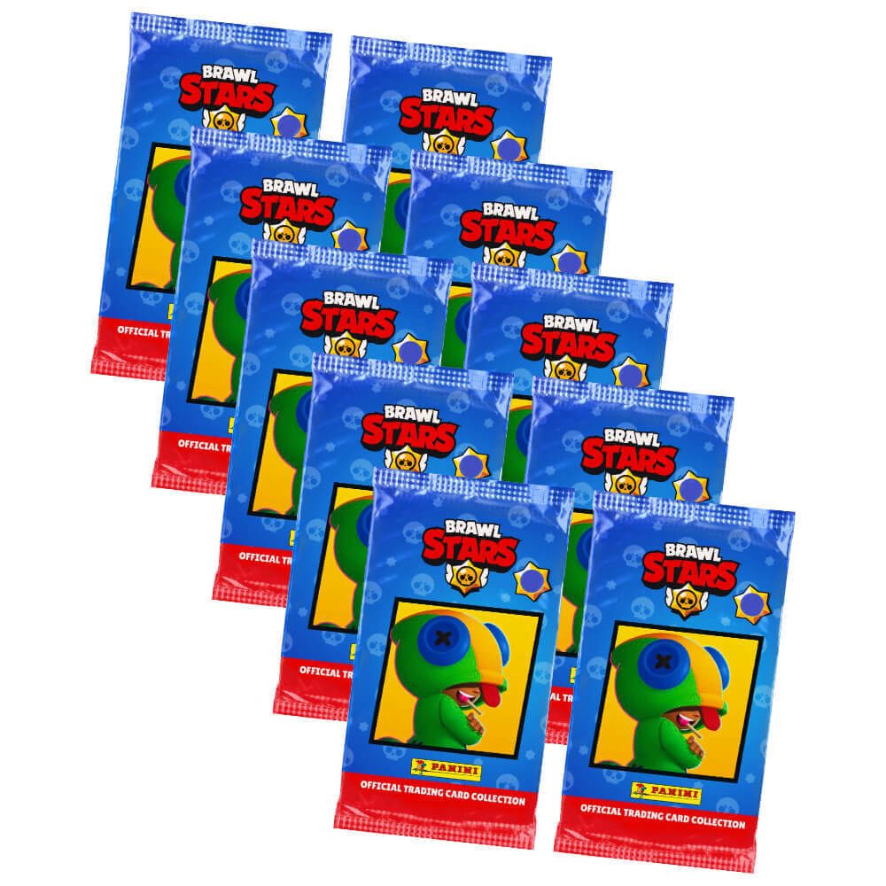 Panini Sammelkarte Panini Brawl Stars Karten - Sammelkarten Trading Cards, - 10 Booster