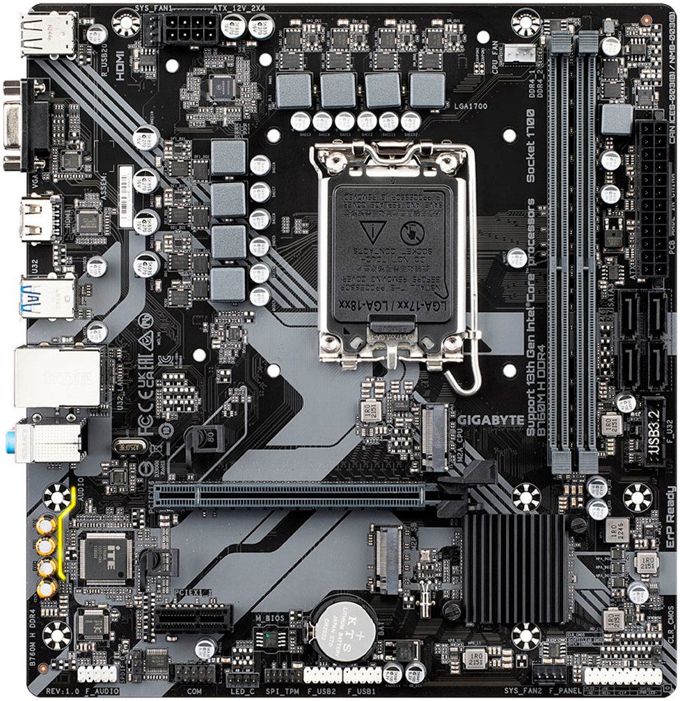 Gigabyte B760M H DDR4 Mainboard