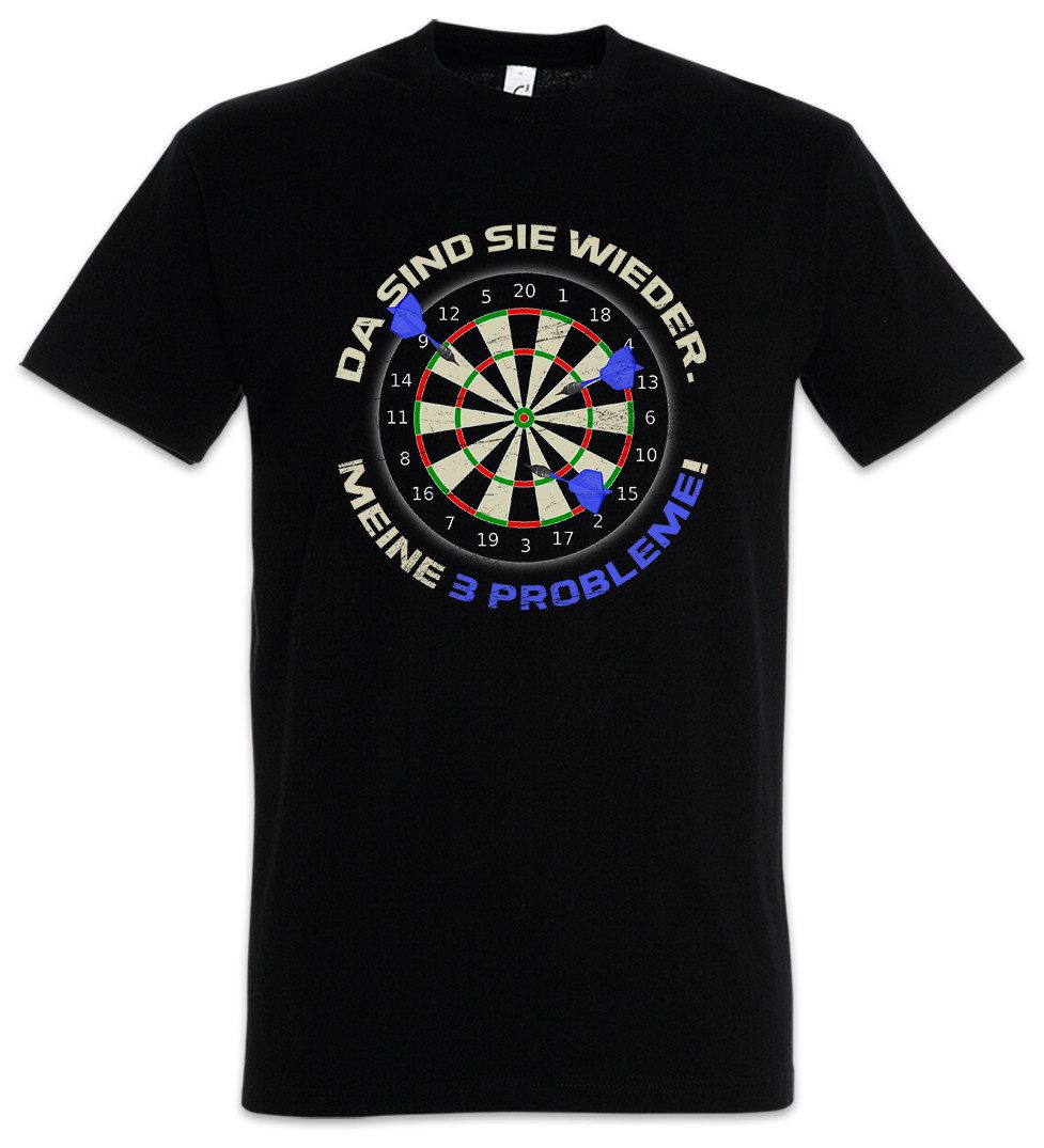 Urban Backwoods Print-Shirt Darts Probleme Herren T-Shirt Dartscheibe Spiel günstig online kaufen