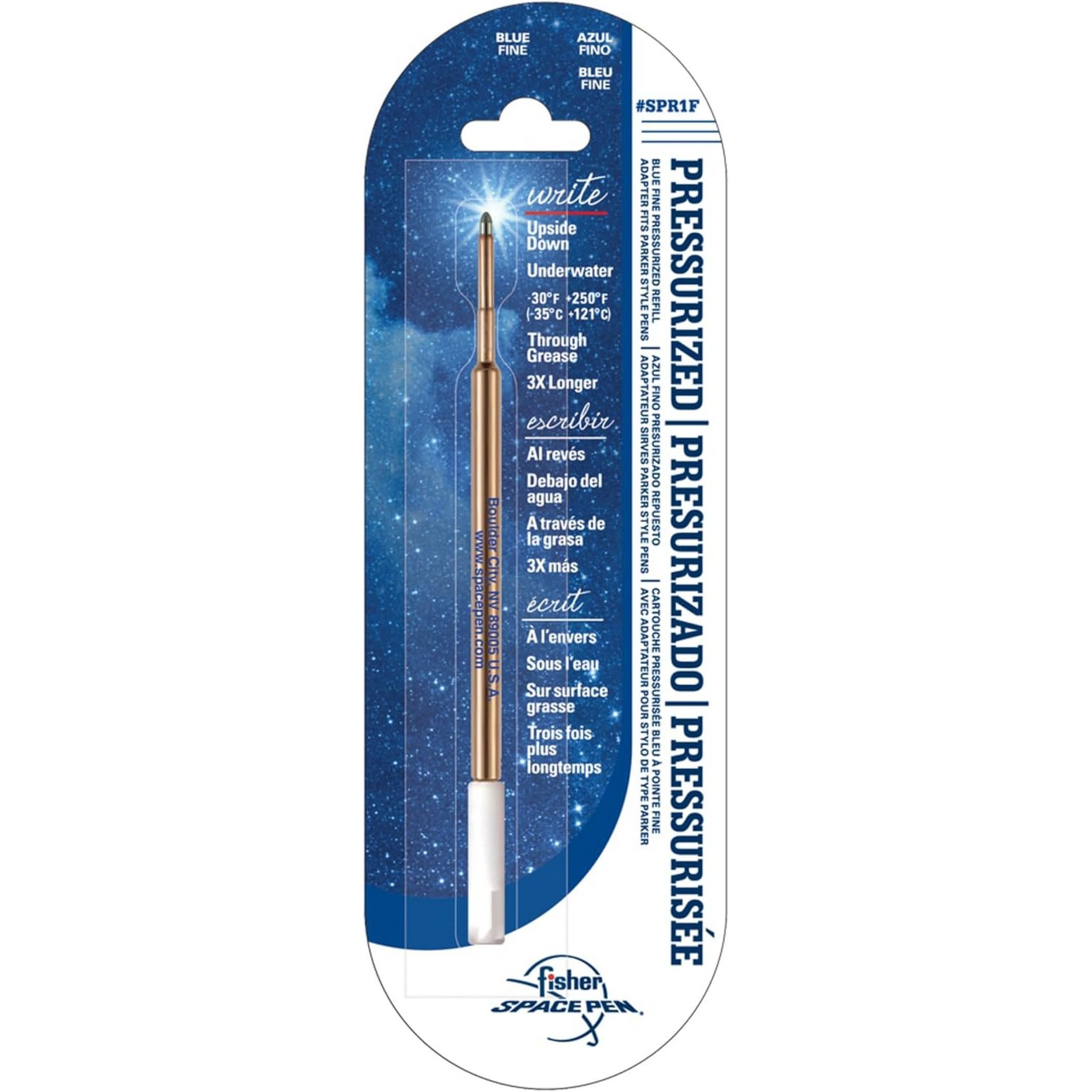 Fisher Space Pen Kugelschreibermine Fisher Space Pen Kugelschreibermine Stärke F Schreibfarbe blau #SPR1F