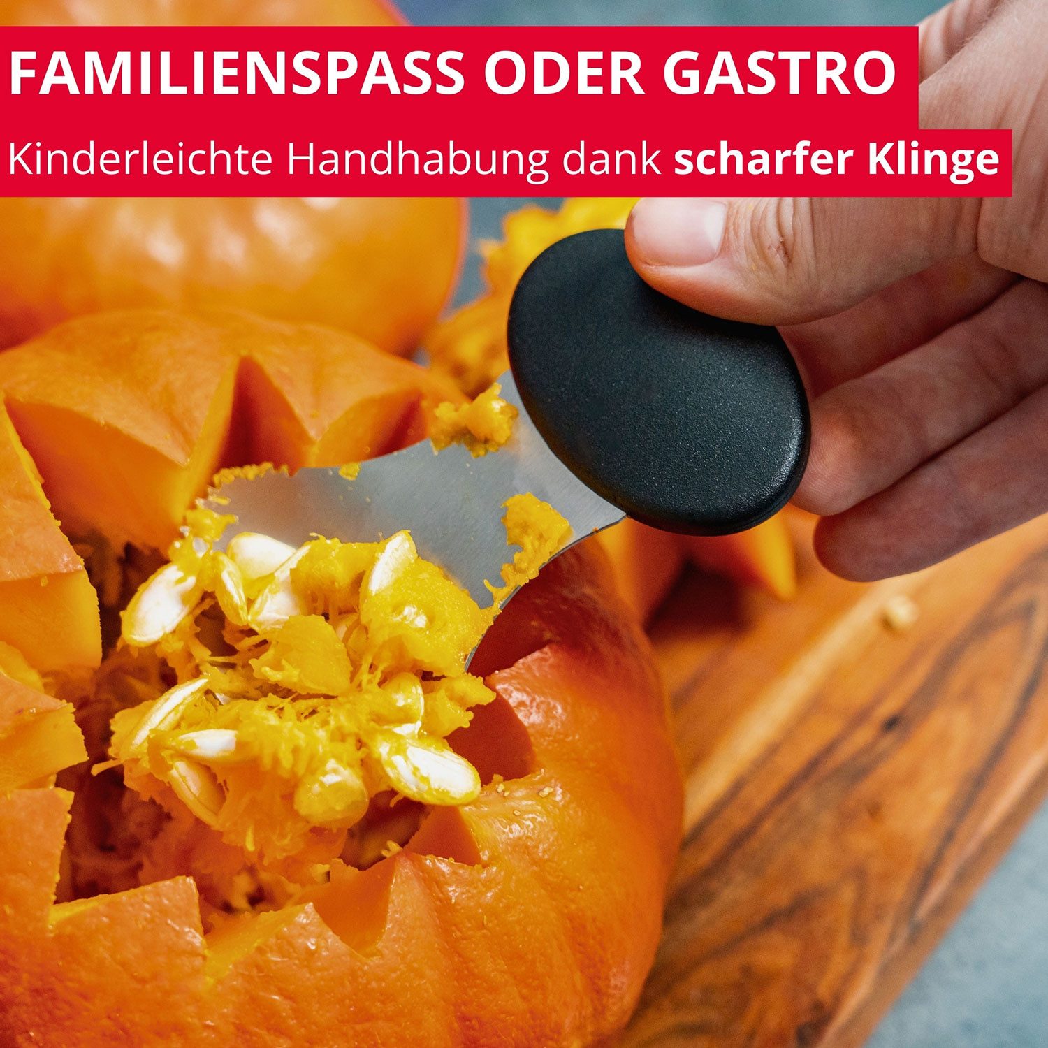 WESTMARK Tranchiermesser Schnitz-Set für Kürbisse, 4-tlg., inklusive Schnitz-Vorlagen, BPA-frei – Bild 5 von 5