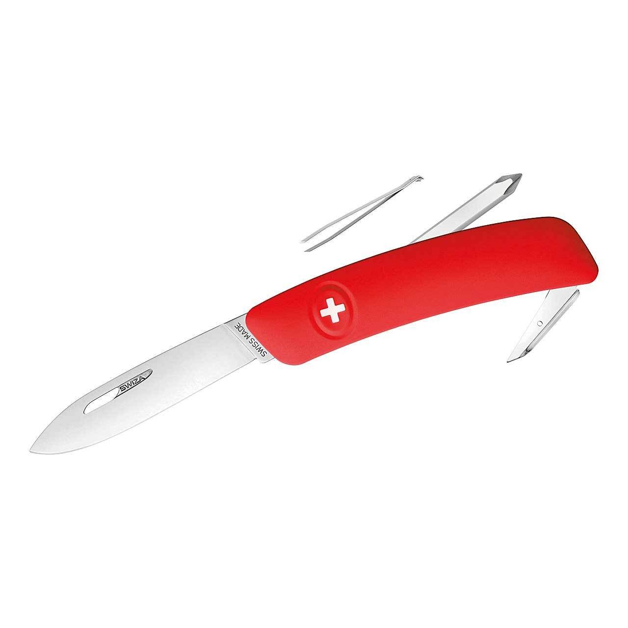 SWIZA Taschenmesser Swiza Schweizer Messer D02 rot