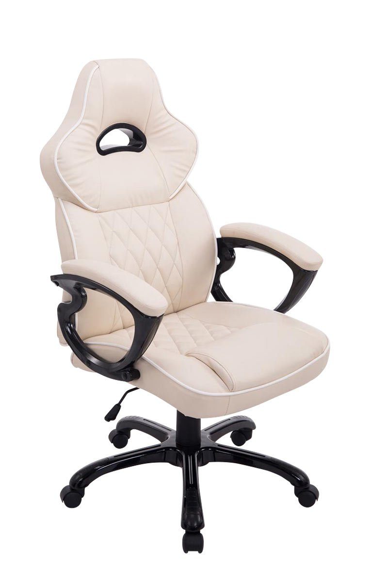 CLP Gaming Chair creme höhenverstellbar Kunstleder, drehbar BIG und XXX