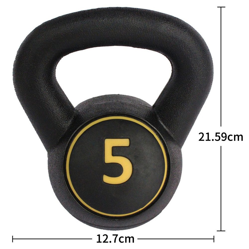 BBWL Kettlebell Set 5/10/15LB mit rutschfestem Griff, Kompakte Fitness Gewichte, Kettlebell Set für Home Gym Krafttraining