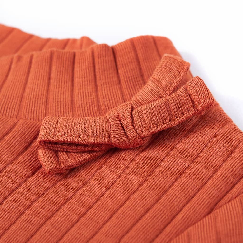 vidaXL Langarmshirt Kinder-Langarmshirt Dunkelorange 104