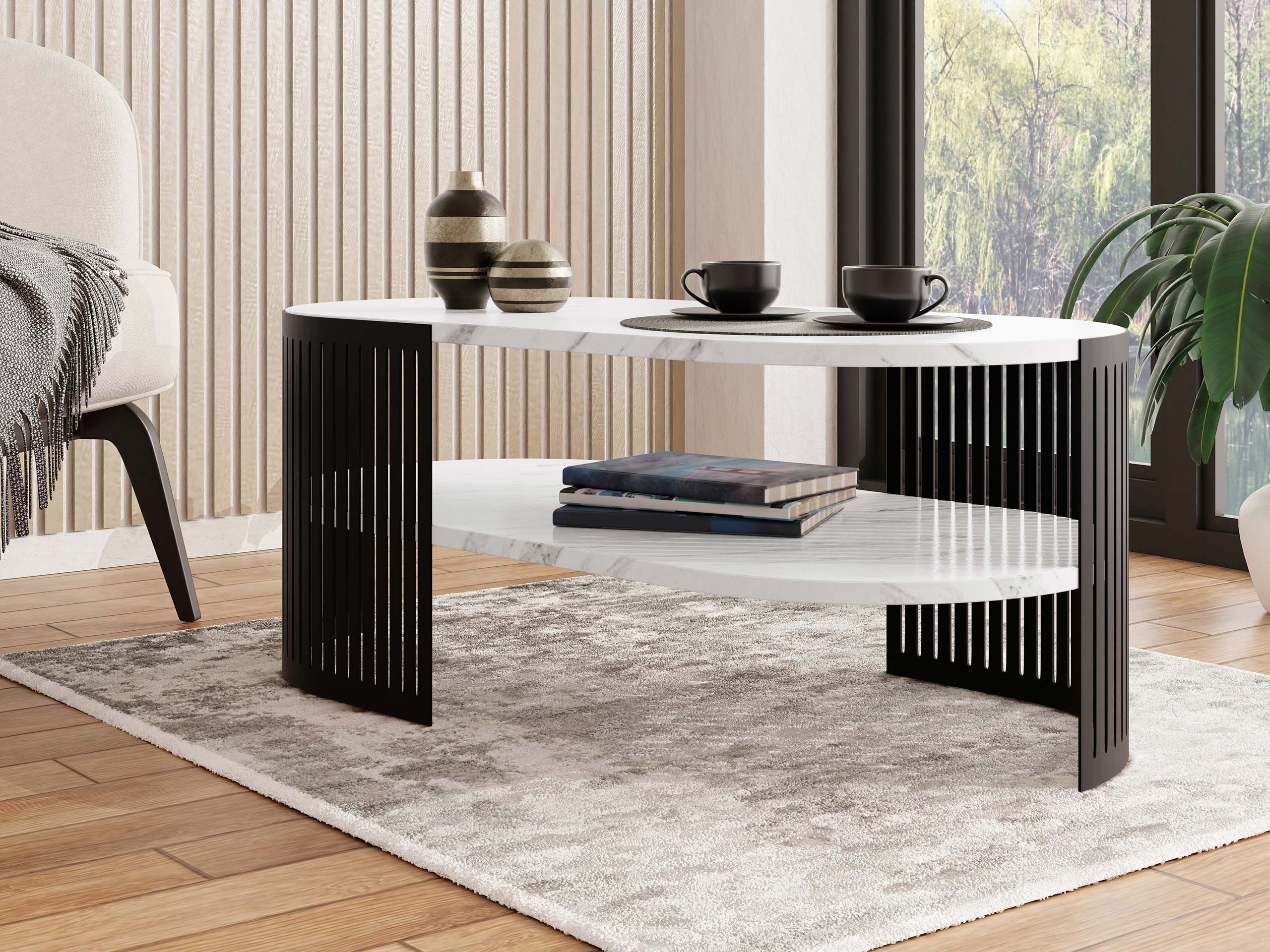 MIRJAN24 Couchtisch Fikoli Oval II (mit günstig online kaufen