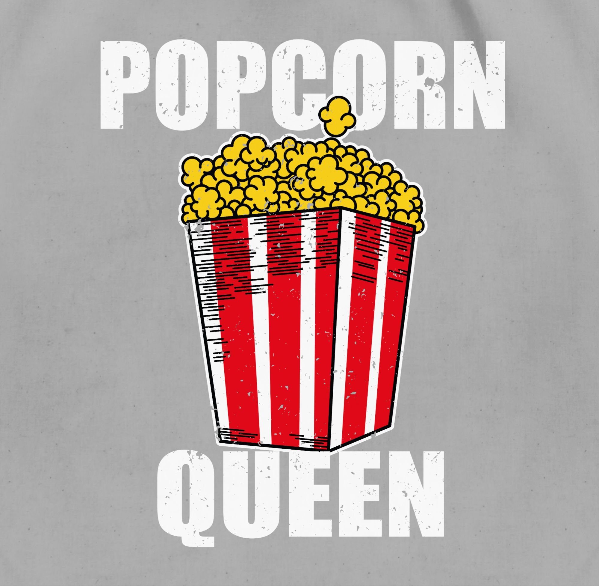Shirtracer Turnbeutel Popcorn Queen I Knallmais I Puffmais I Popcorn Liebhaber I Pop Corn, Karneval & Fasching