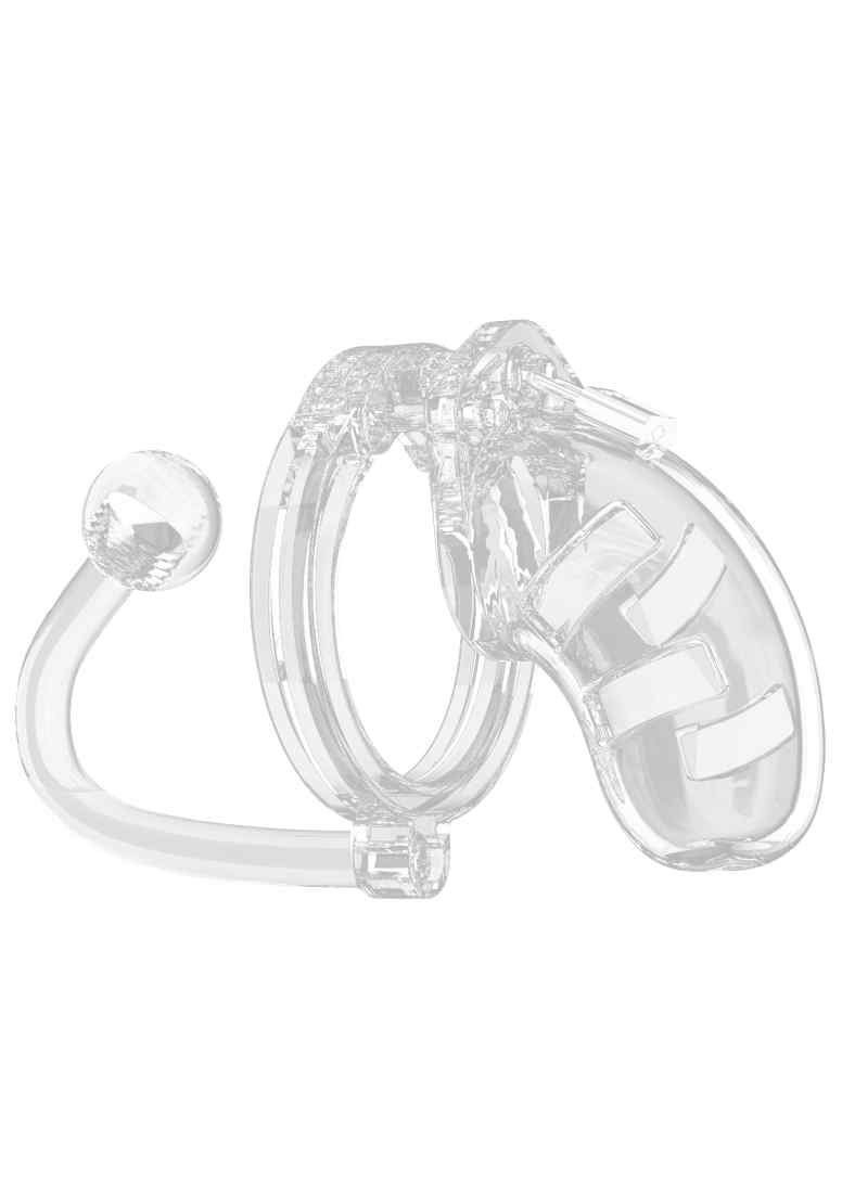 ManCage Peniskäfig Model 10 Chastity Transparent, - - verstellbarer with Plug Cage Durchmesser