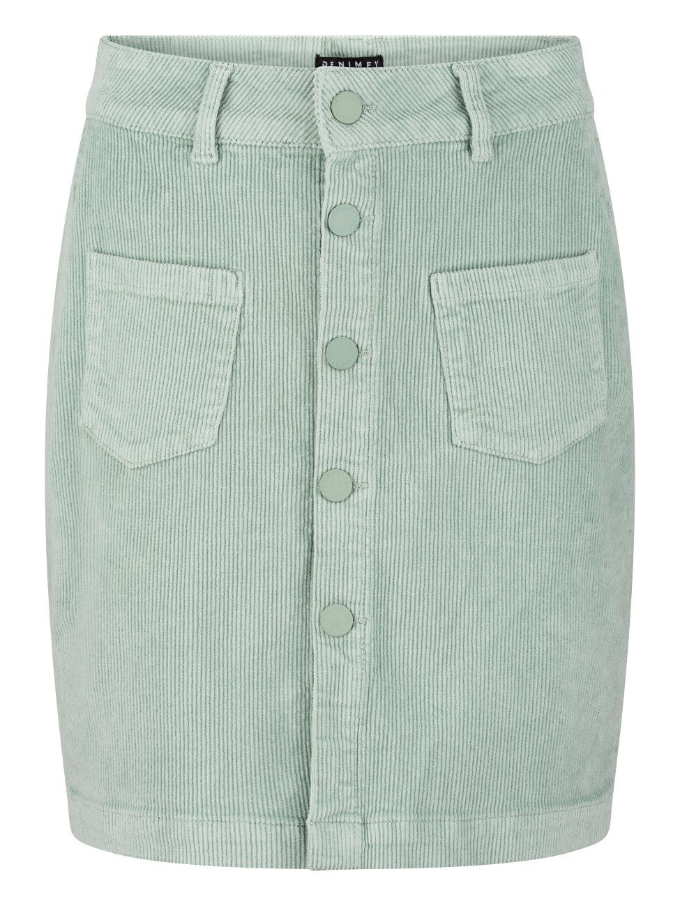 DENIMFY A-Linien-Rock Damen Mini Cord Rock DFAlina A-Linie Kurzrock mit Stretch