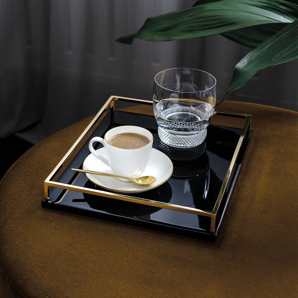 Villeroy & Boch Untertasse Anmut Mokka-/Espressountertasse, (1 St), Premium Bone Porcelain, spülmaschinenfest, Made in Germany