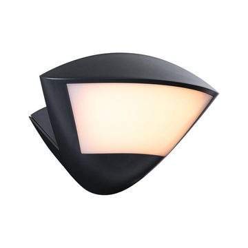 Paulmann LED Außen-Wandleuchte Smarte Zigbee 3.0 LED Wandleuchte Skyla in Anthrazit 10W 840lm IP44, keine Angabe, Leuchtmittel enthalten: Ja, fest verbaut, LED, warmweiss, Aussenlampe, Aussenwandleuchte, Outdoor-Leuchte