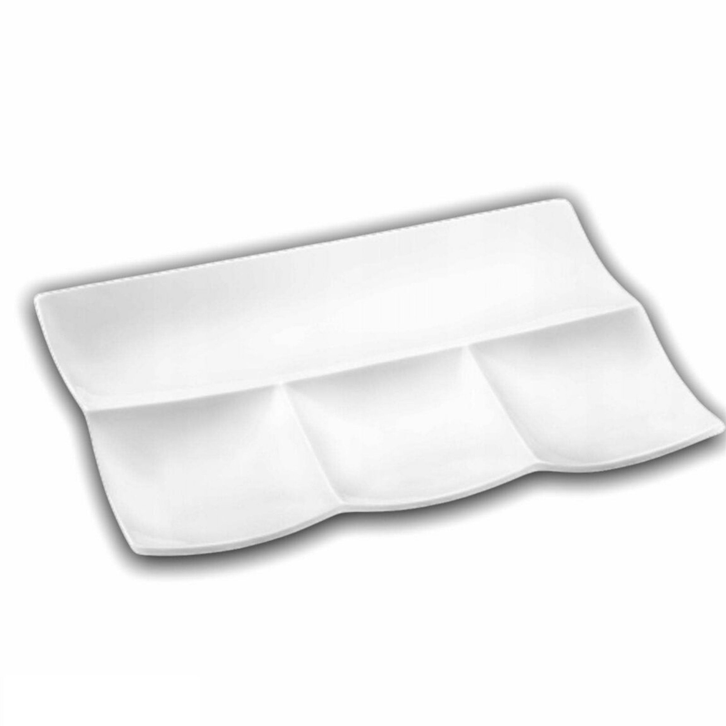 Wilmax England Geschirr-Set, Servierplatte 30 x 20 cm - 3er Set, ideal für Brot und Snacks