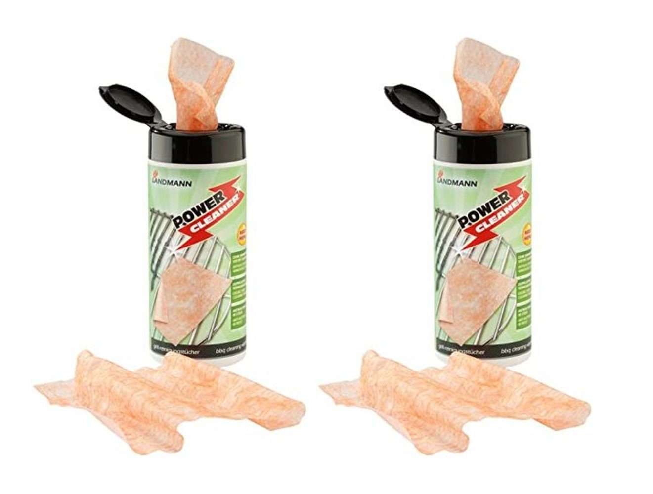 Grillreinigungstücher, Grillbürste St. Power Set Aloe 2-er E je (Grillreinigungstücher), und Grillgeräten, Vitamin Cleaner, Vera Grillrosten LANDMANN 40