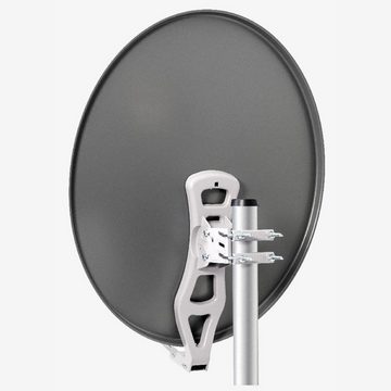 fuba DAL 808 A Sat Satelliten Anlage Schüssel Octo LNB DEK 817 8 Teilnehmer SAT-Antenne