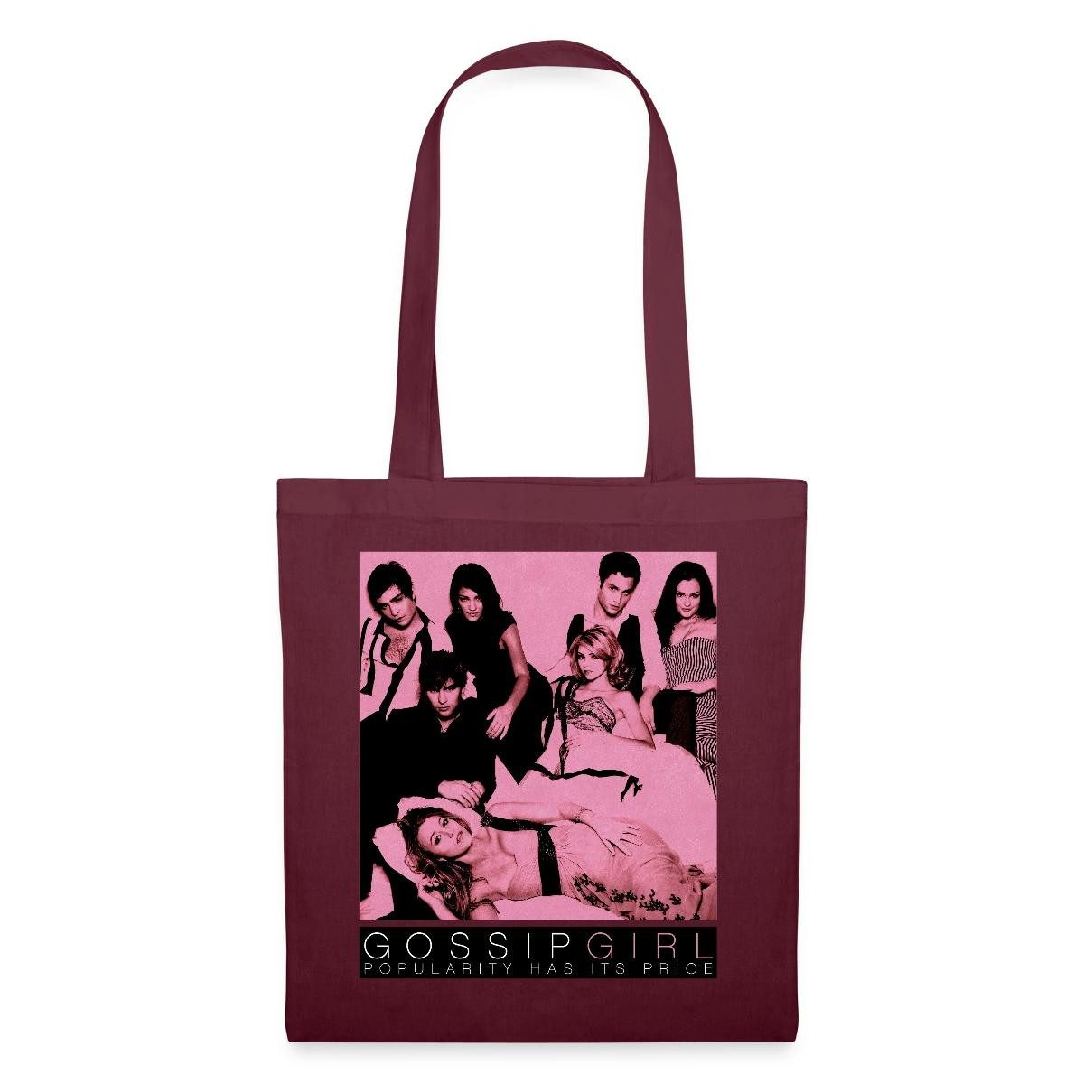 Spreadshirt Henkeltasche Gossip Girl Ikonisches Bild Mit Hauptcharateren Stoffbeutel (1-tlg)