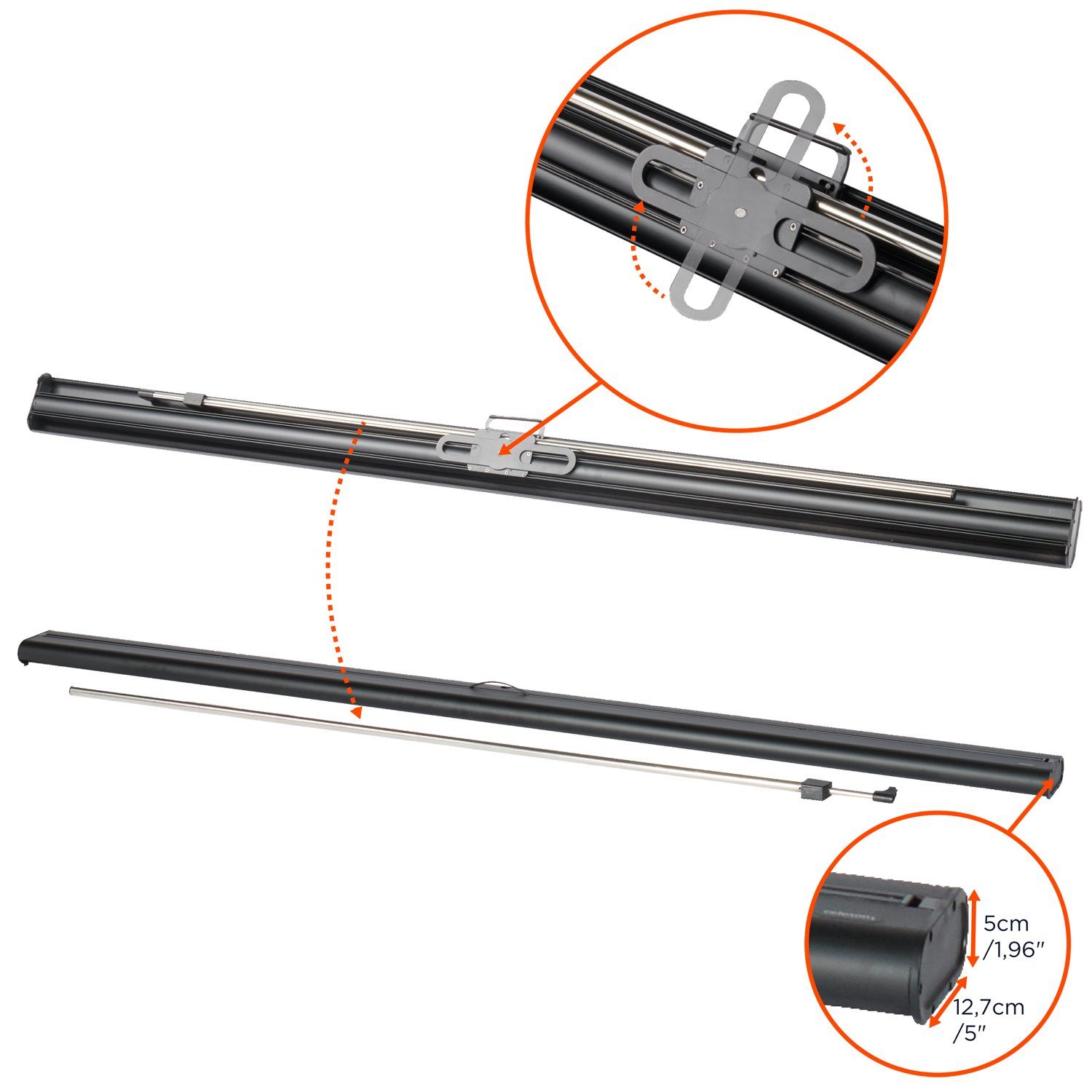 Celexon Chroma Key Green Screen Pull-Up-Leinwand