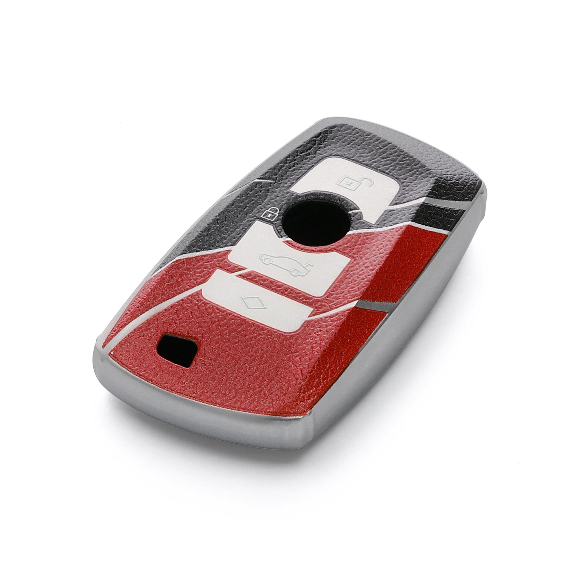 kwmobile Cover TPU Schlüsseltasche für BMW, Grau Schutzhülle Autoschlüssel BMW für Hülle Schlüsselhülle