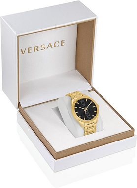 Versace Quarzuhr V-VERTICAL, VE3H00622, Armbanduhr, Herrenuhr,Saphirglas, Swiss Made