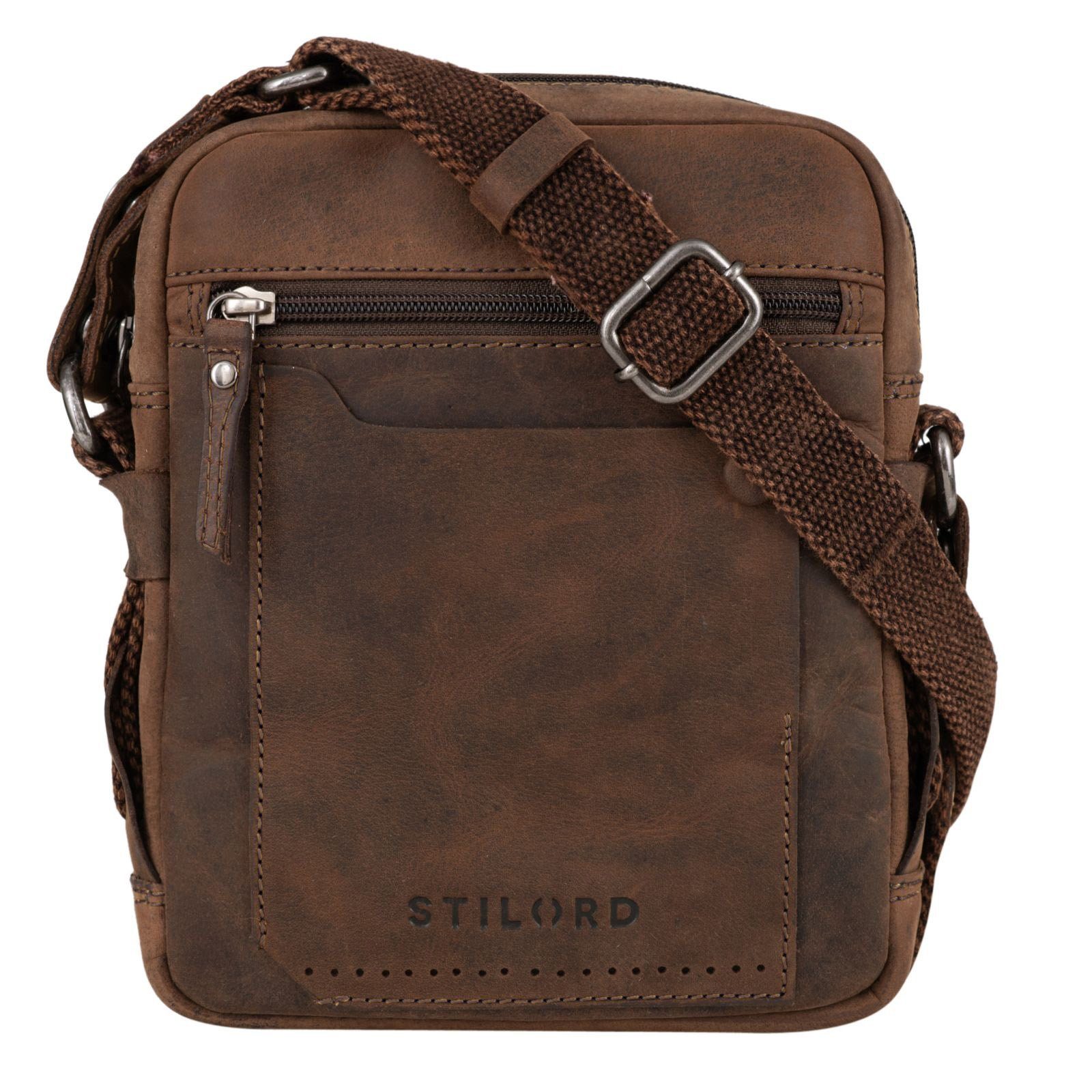 Offerte STILORD Messenger Bag - Vintage Ledertasche Männer braun "Nash" sepia