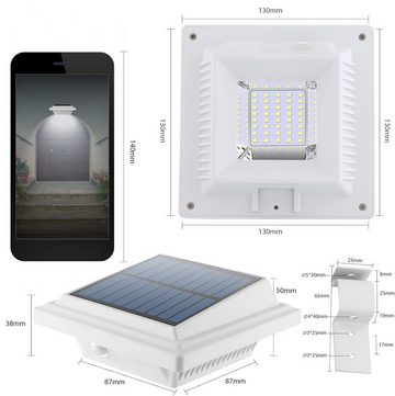 KEENZO LED Dachrinnenleuchte 8Stk. 40LEDs Solarlampen für Außen dachrinnen Wegeleuchten
