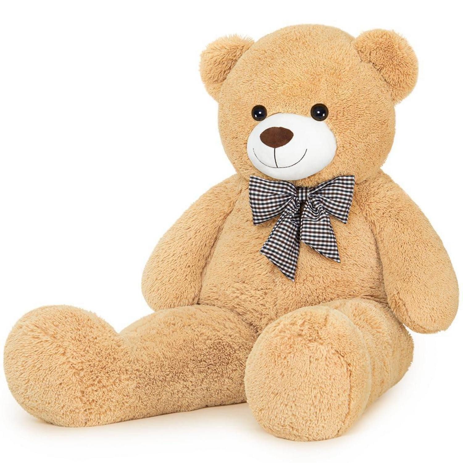 LuxusKollektion Kuscheltier Teddybär Kuschelbär Plüschbär Kuscheltier Hellbraun XL (1er Pack)