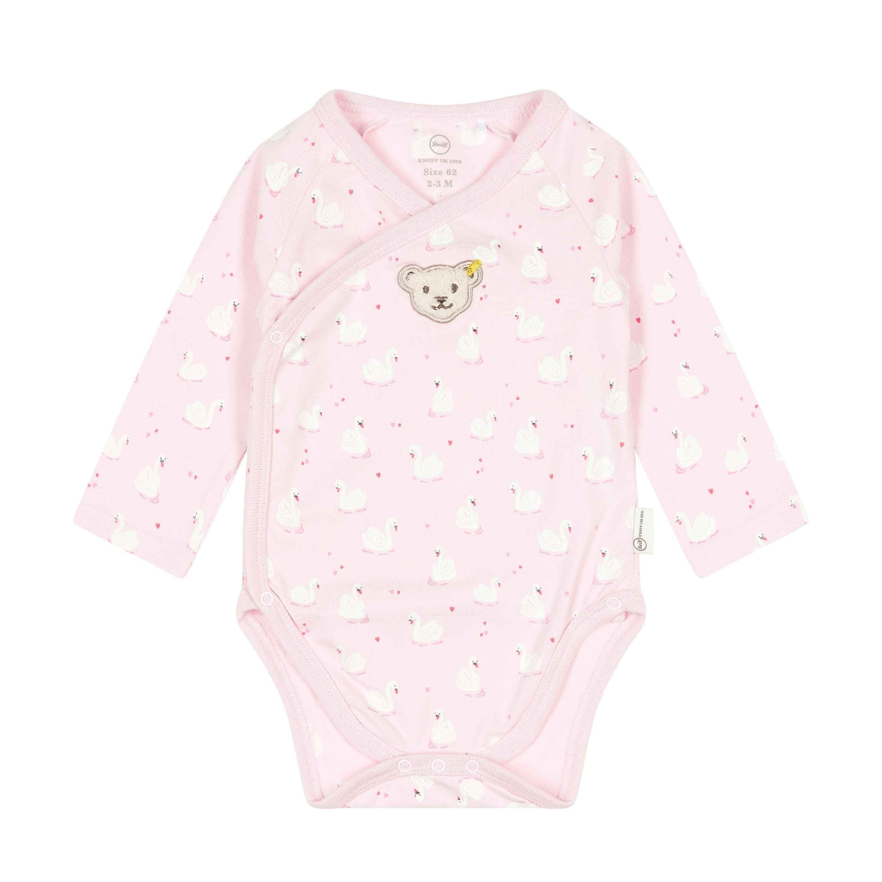 Steiff Wickelbody Wickelbody Baby Parfait langarm Pink Wellness