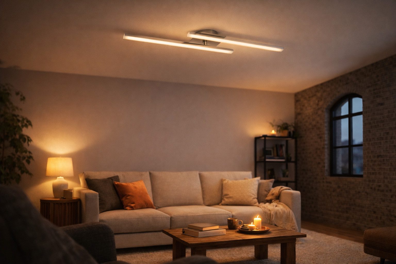 MeLiTec LED Deckenleuchte LED Wand Decken Leuchtstäbe D134, LED Wand und Decken Leuchtstäbe D134