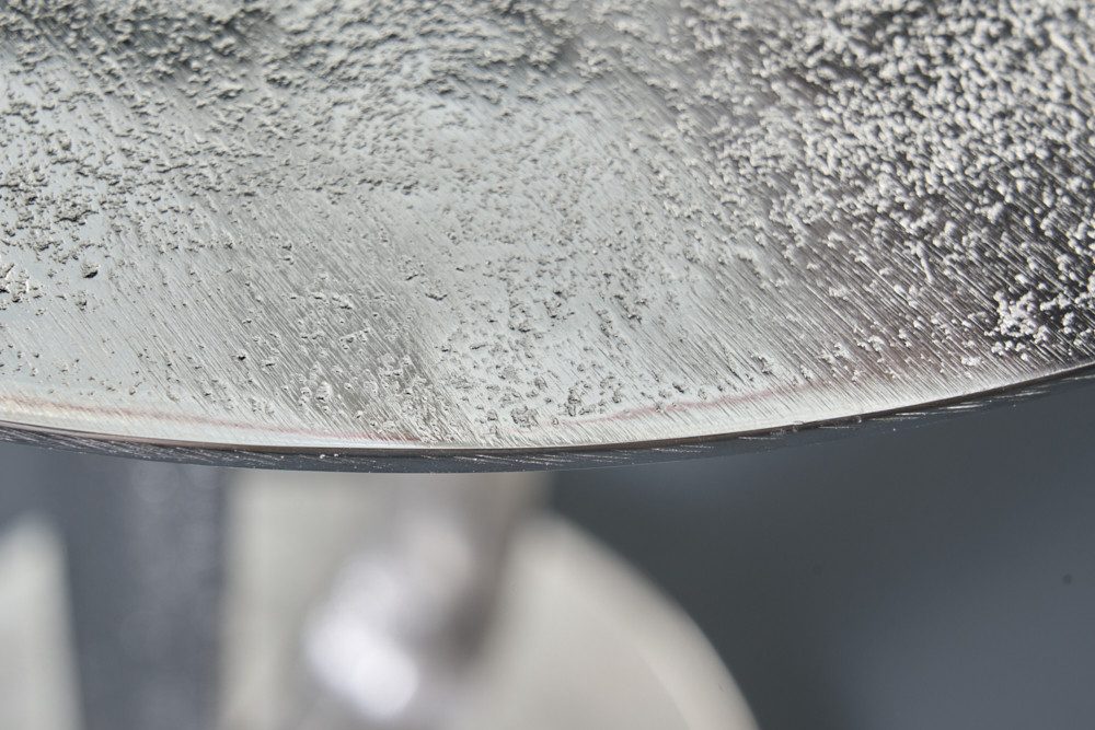 riess-ambiente Beistelltisch ELEGANCE 60cm silber (Einzelartikel, 1-St), Wohnzimmer · Aluminium-Metall · rund · handmade · Modern Design – Bild 5 von 5