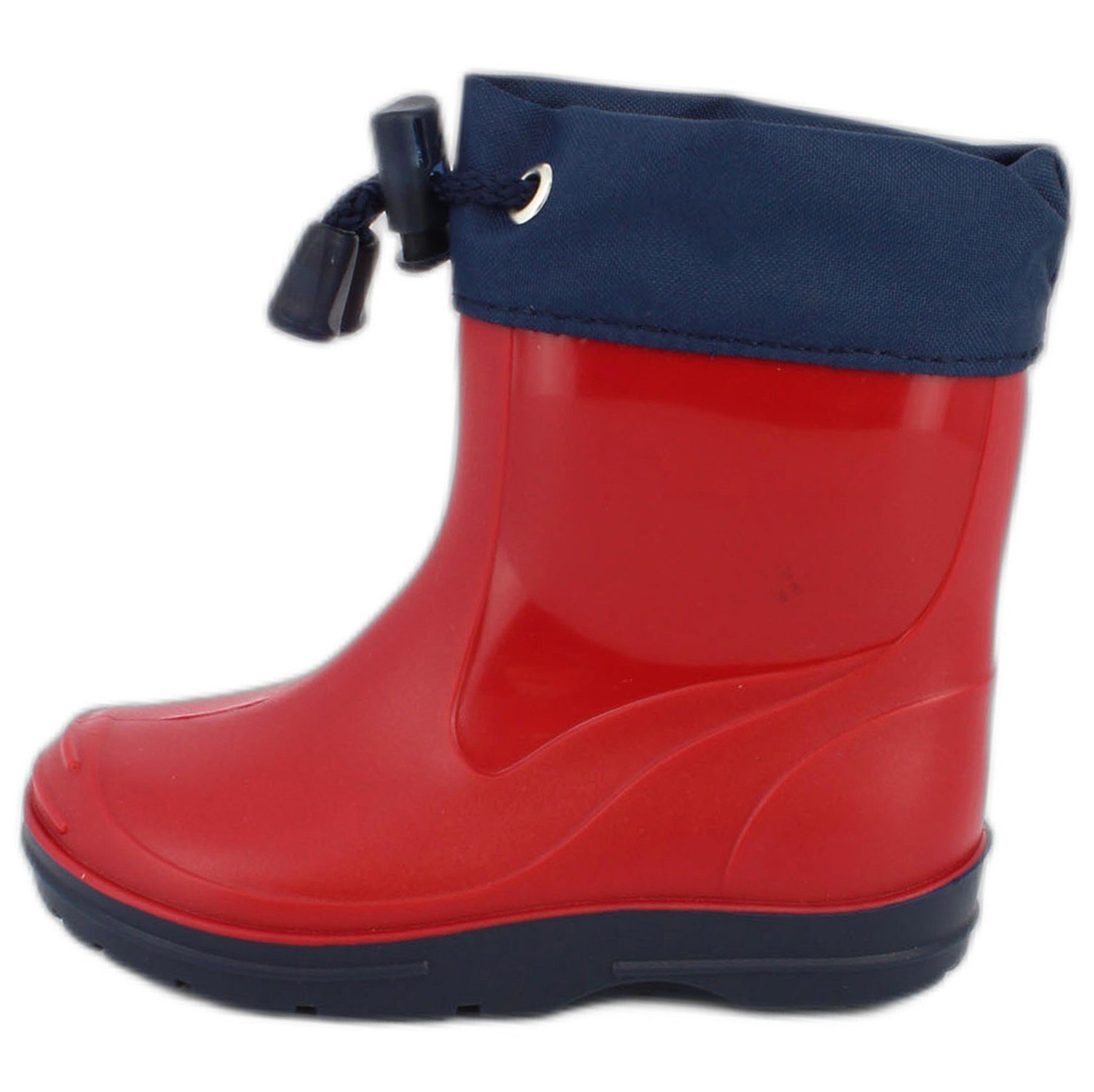 Beck Kleinkinder Regenstiefel Basic Gummistiefel (für Mädchen und Jungs, in vielen Farben und Größen erhältlich) Schmale Passform, Kurzschaft für sicheres Gehen, wasserdicht rot