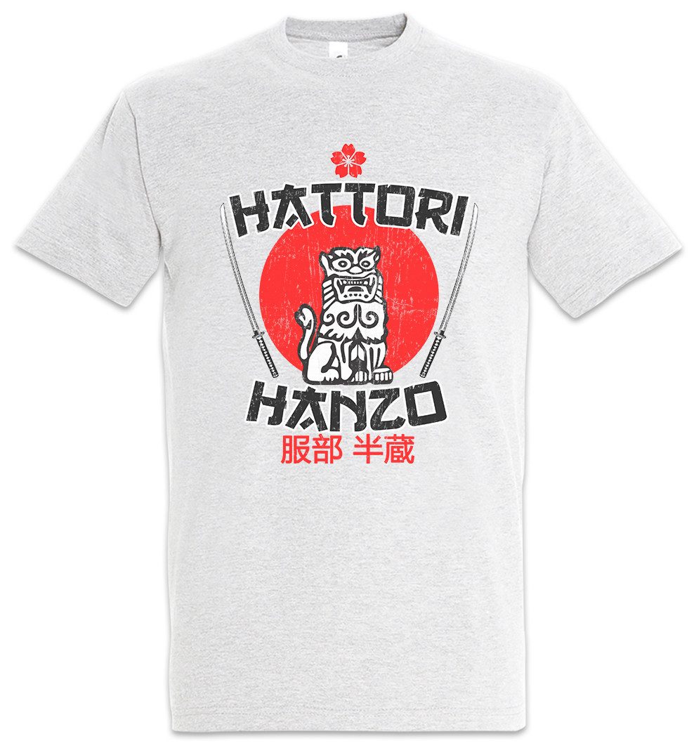 Urban Backwoods Print-Shirt Hattori Hanzo Herren T-Shirt Ninja Bushido Banzai Tanto Japan Shogun (1-tlg) Helm Schwert Warrior