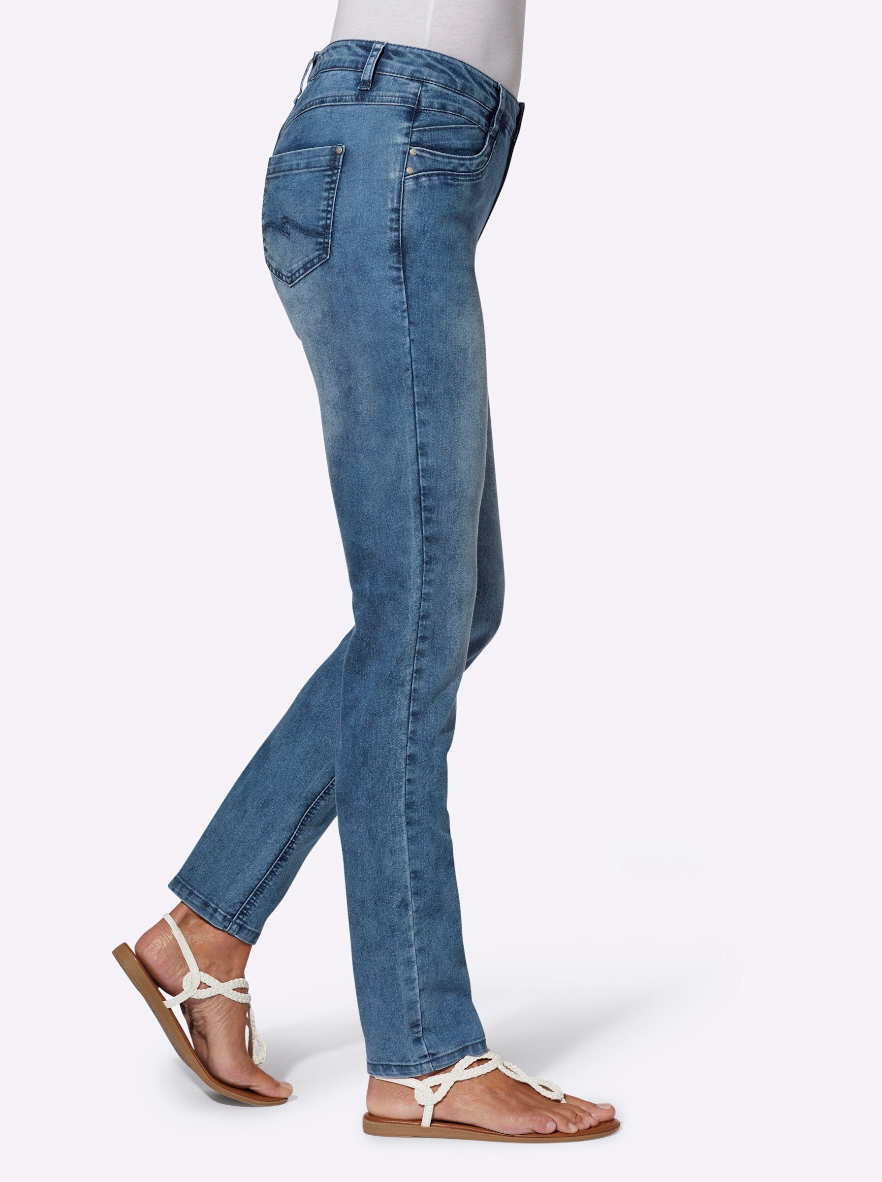 Bequeme Jeans Jeans leicht vertieft