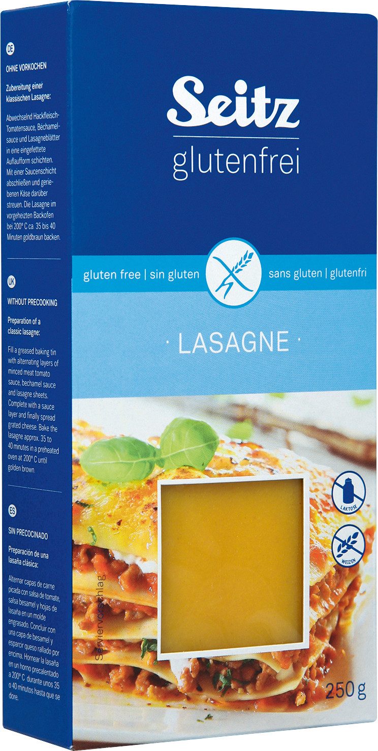 Seitz glutenfrei Nudeln, Seitz Lasagne glutenfrei 250g