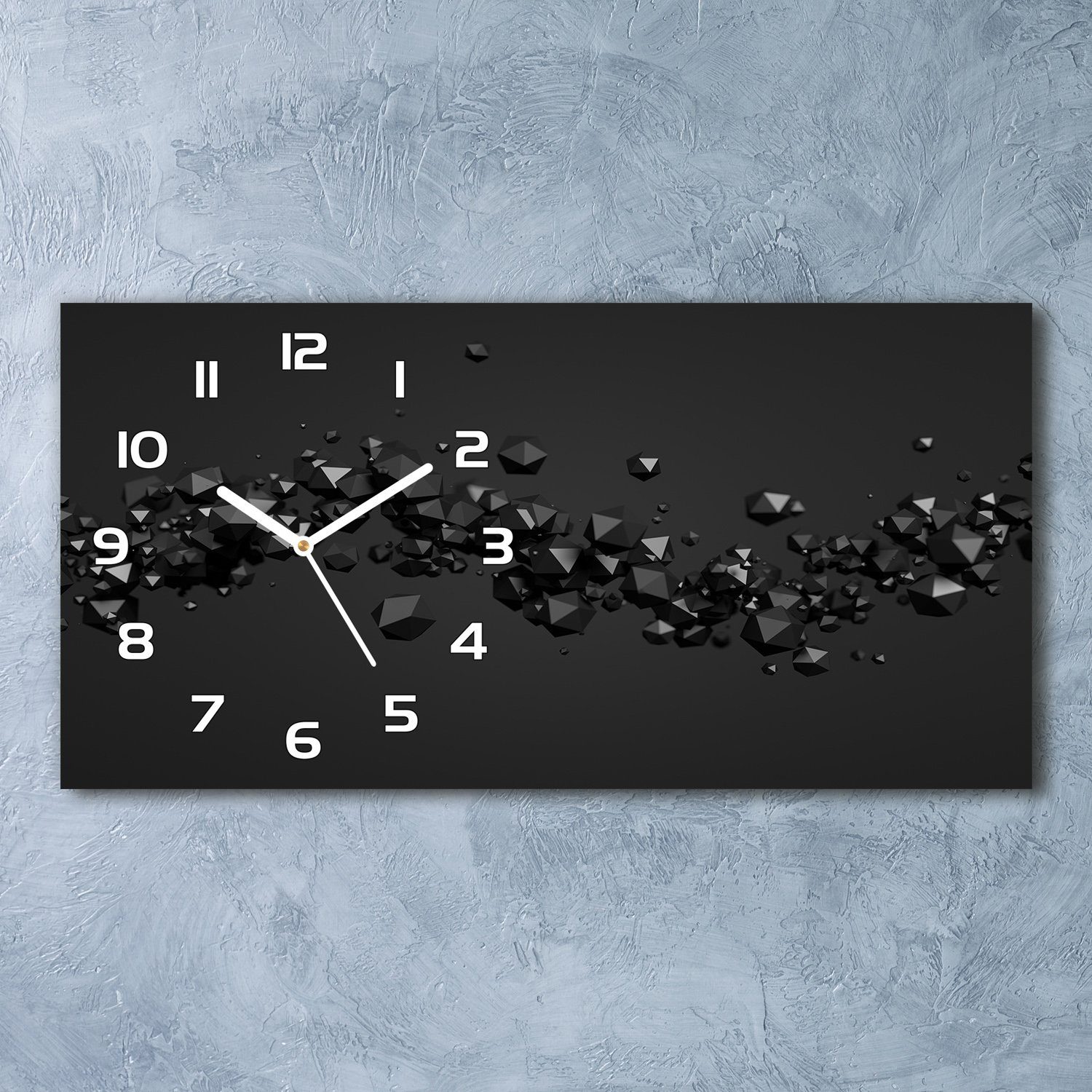 Tulup Wanduhr aus Glas Glasbild Glasuhr Gehärtetes 3D Abstraktion 60 cm x 3 günstig online kaufen
