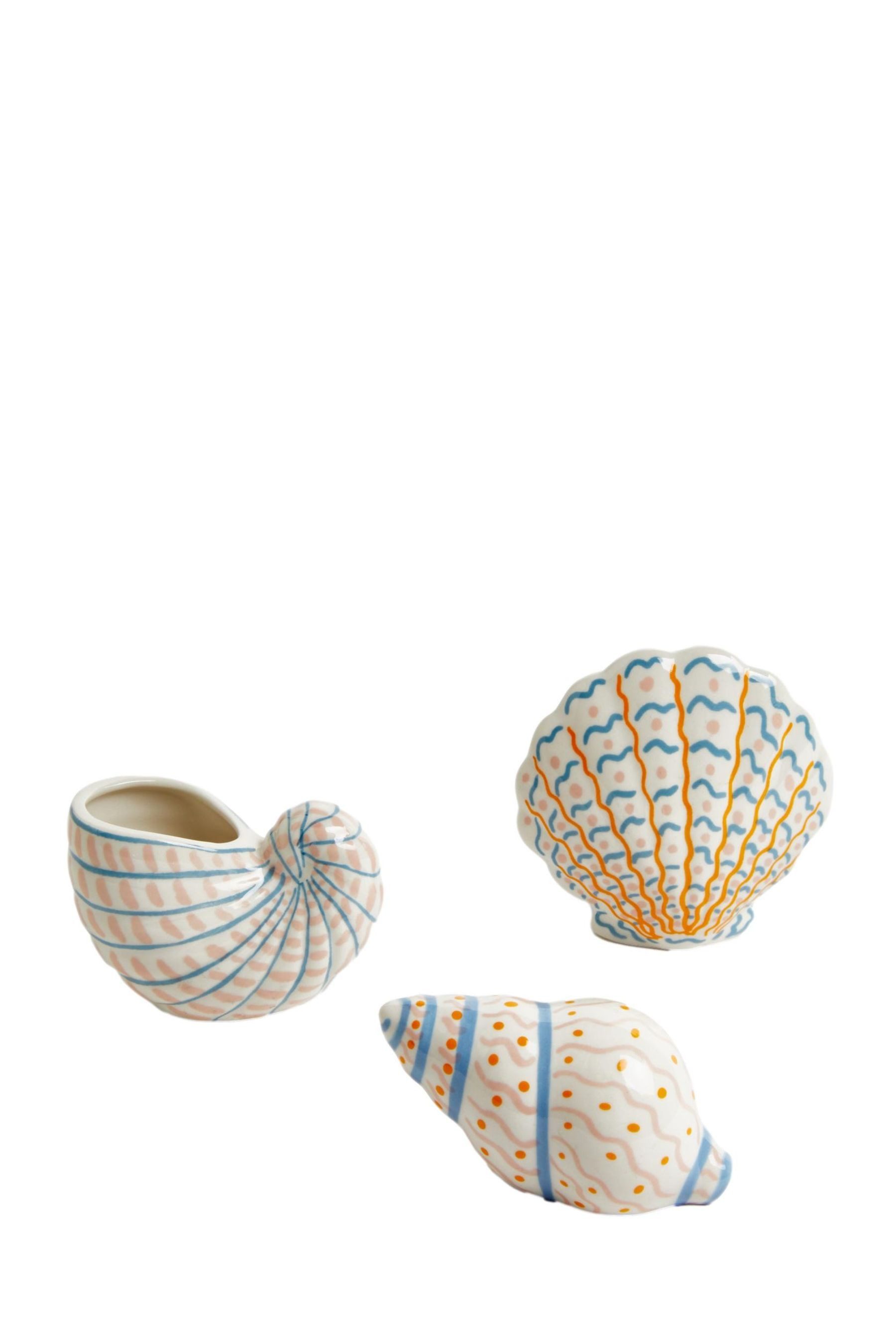 Dekoobjekt Muschel-Ornamente, 3er-Set